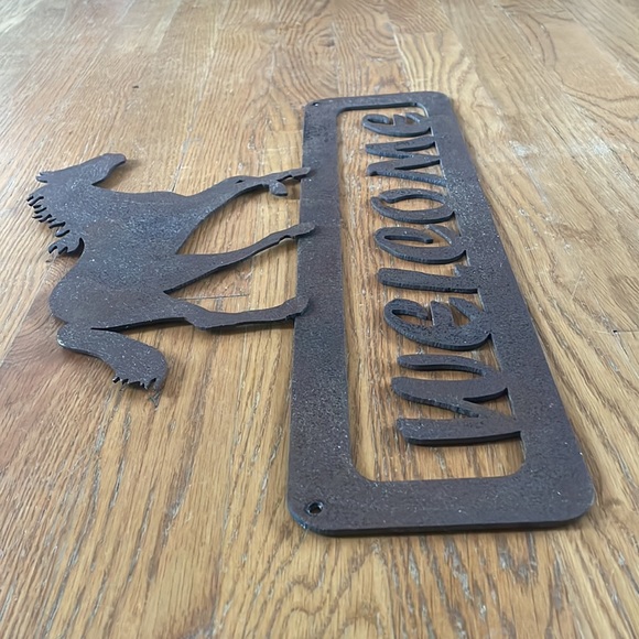 Metal Horse Welcome Sign - Picture 9 of 10